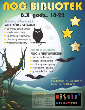 Miniaturka artykułu Zapisy na Noc Bibliotek – 6.X