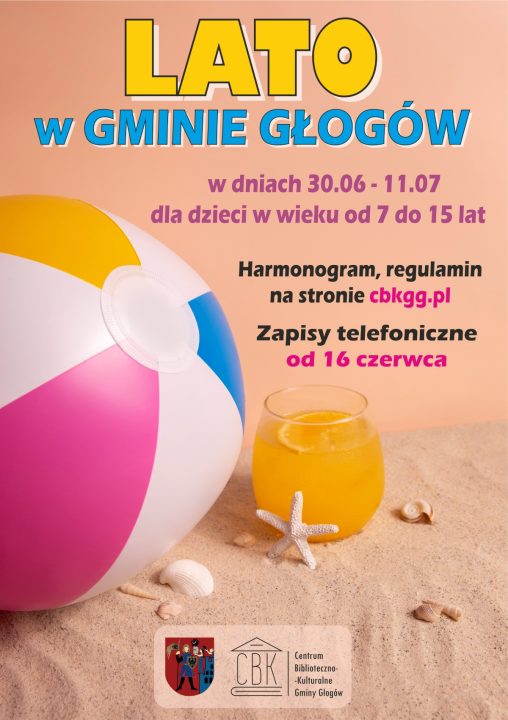 Miniaturka artykułu Lato w Gminie Głogów – zapisy od 16 czerwca!