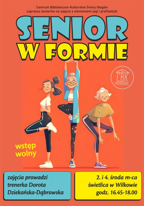 Miniaturka artykułu Senior w formie – bezpłatne zajęcia w Wilkowie (10.09)