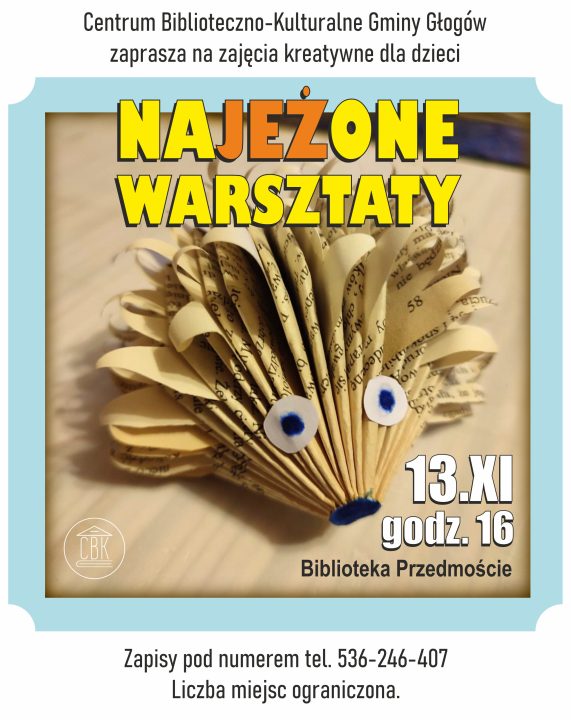 Miniaturka artykułu NaJEŻone Warsztaty w bibliotece w Przedmościu – 13.11