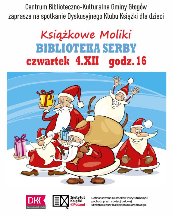 Miniaturka artykułu Książkowe Moliki i miliard milionów Św. Mikołajów! – 4.12