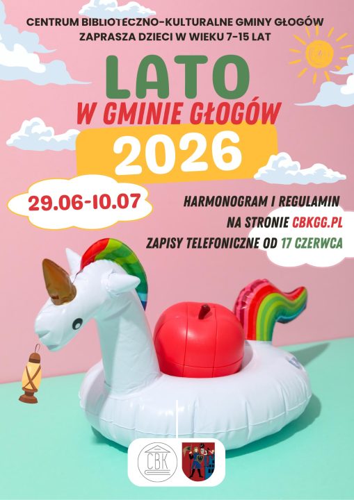 Miniaturka artykułu Lato w Gminie Głogów 2026 – zapisy od 17 czerwca!