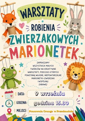 Miniaturka artykułu Pracownia Orange zaprasza na marionetki (9.09)