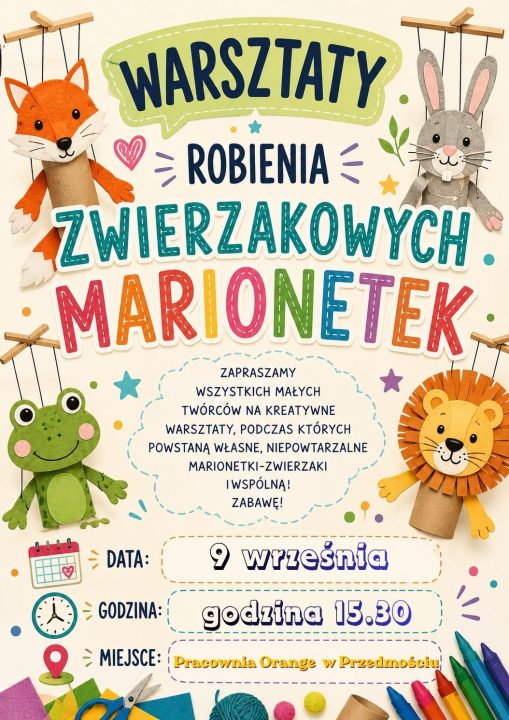 Miniaturka artykułu Pracownia Orange zaprasza na marionetki (9.09)