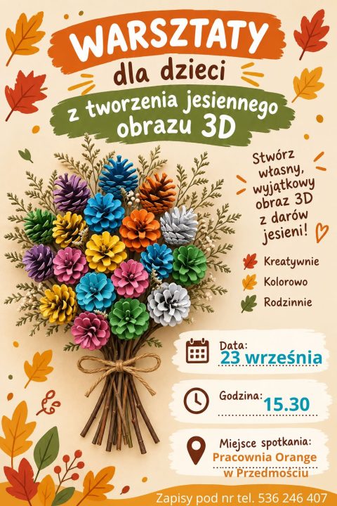 Miniaturka artykułu Stwórz z nami jesienny obraz 3D: Przedmoście, 23.09