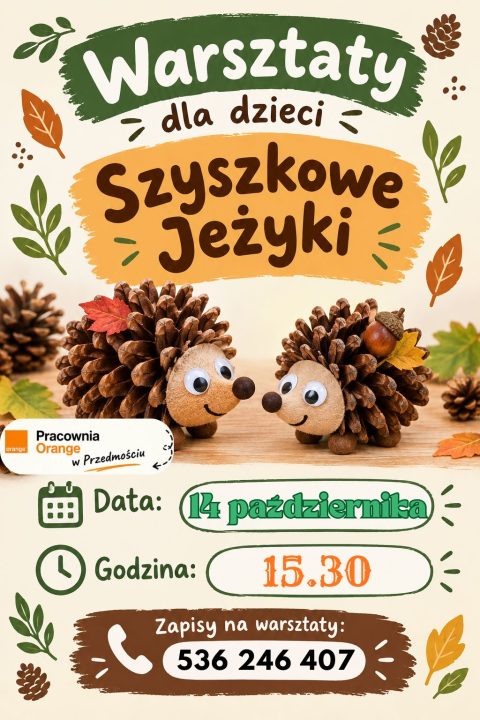 Miniaturka artykułu Szyszkowe warsztaty w Pracowni Orange (14.10)