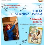 Miniaturka artykułu Warsztaty literackie z pisarką Zofią Staniszewską (5.11)
