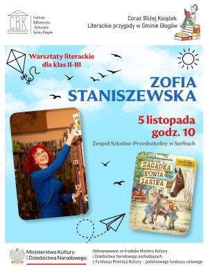 Miniaturka artykułu Warsztaty literackie z pisarką Zofią Staniszewską (5.11)