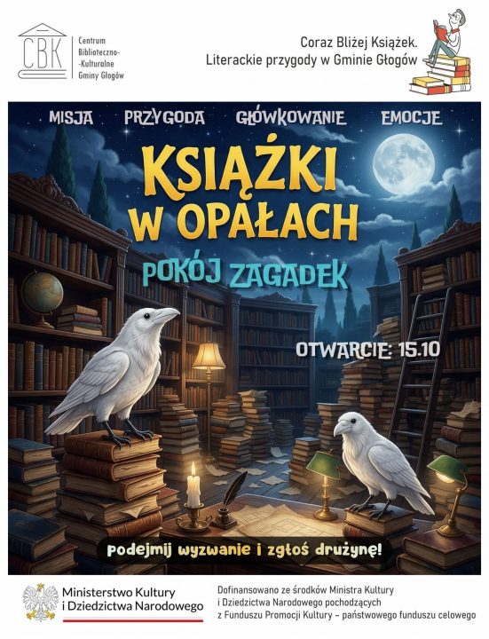 Miniaturka artykułu Biblioteczny escape room „Książki w opałach”! Zagramy?!