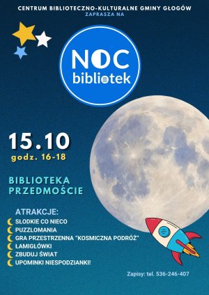 Miniaturka artykułu Noc Bibliotek – specjalne zajęcia w Przedmościu (15.10)